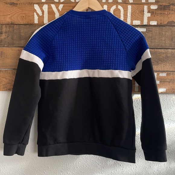 Adidas Unisex Long Sleeve Color Block Crew Neck Sweatshirt - Picture 4 of 4